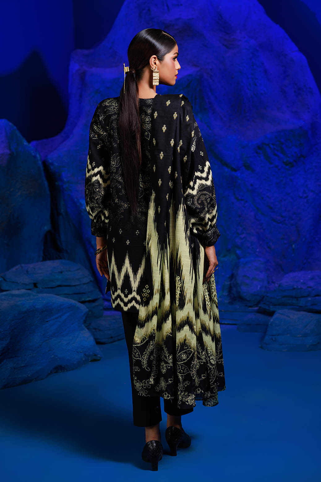 Bonanza Satrangi | Khaddar and Viscose | MIDNIGHT