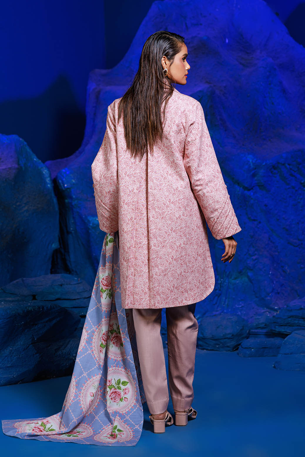 Bonanza Satrangi | Khaddar and Viscose | GOSSAMER PINK