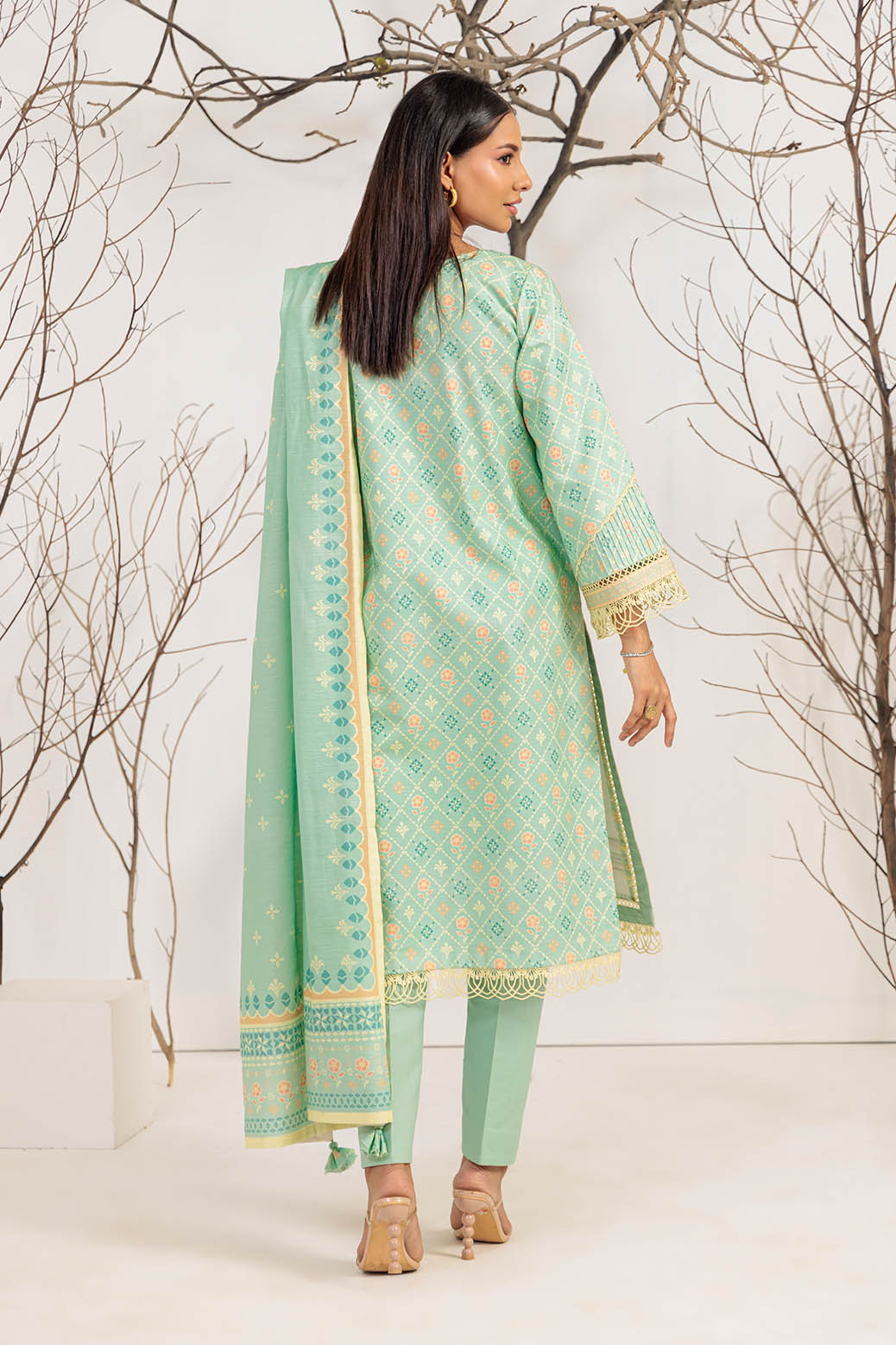 Bonanza Satrangi | Khaddar and Viscose | AZURE