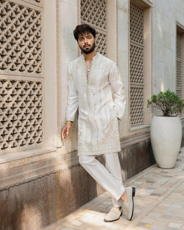 Pakistani Menswear | Faiza Saqlain | Bishr