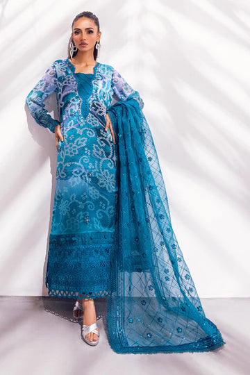 Nureh | Ballerina Formals | Blue Charm - Pakistani Clothes for women, in United Kingdom and United States