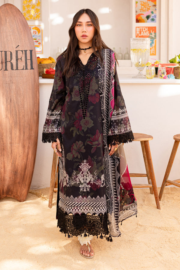 Nureh | Gardenia Lawn 24 | NS-133 A - Hoorain Designer Wear - Pakistani Ladies Branded Stitched Clothes in United Kingdom, United states, CA and Australia