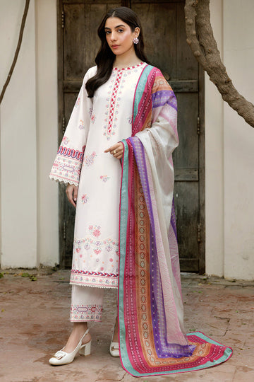 Farasha | Summer Weaves Embroidered Lawn | Pebble Glow
