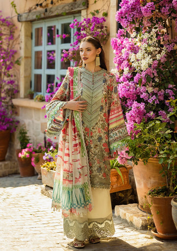 Elaf Premium | Print Chikankari 25 | ELK-01B GIARDINO