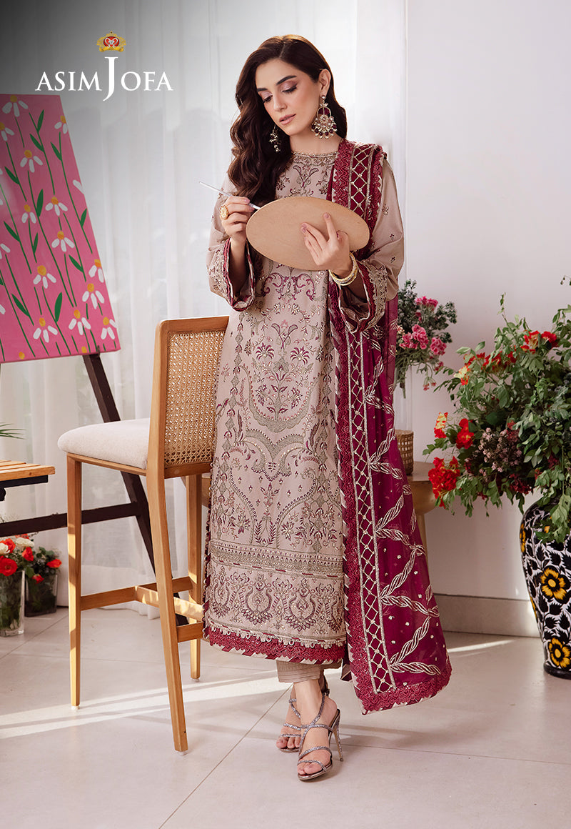 Asim Jofa | Uraan Lawn Chiffon Collection | AJUR-10 - Pakistani Clothes for women, in United Kingdom and United States