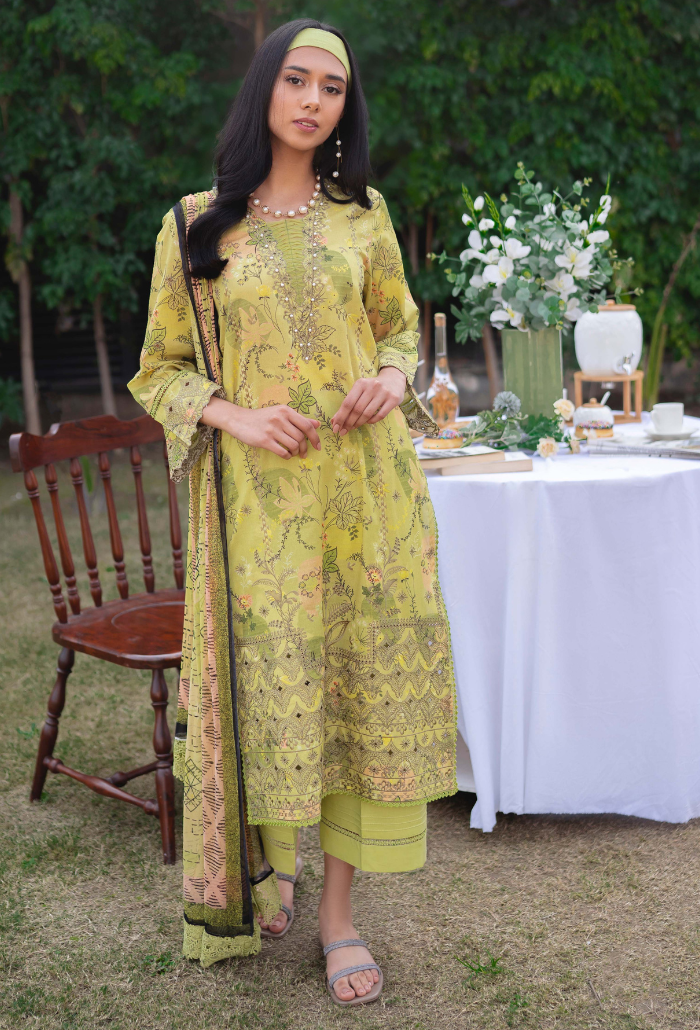 Humdum | Gardenia Lawn 24 | Printkari Lawn PLG 09 - Pakistani Clothes for women, in United Kingdom and United States