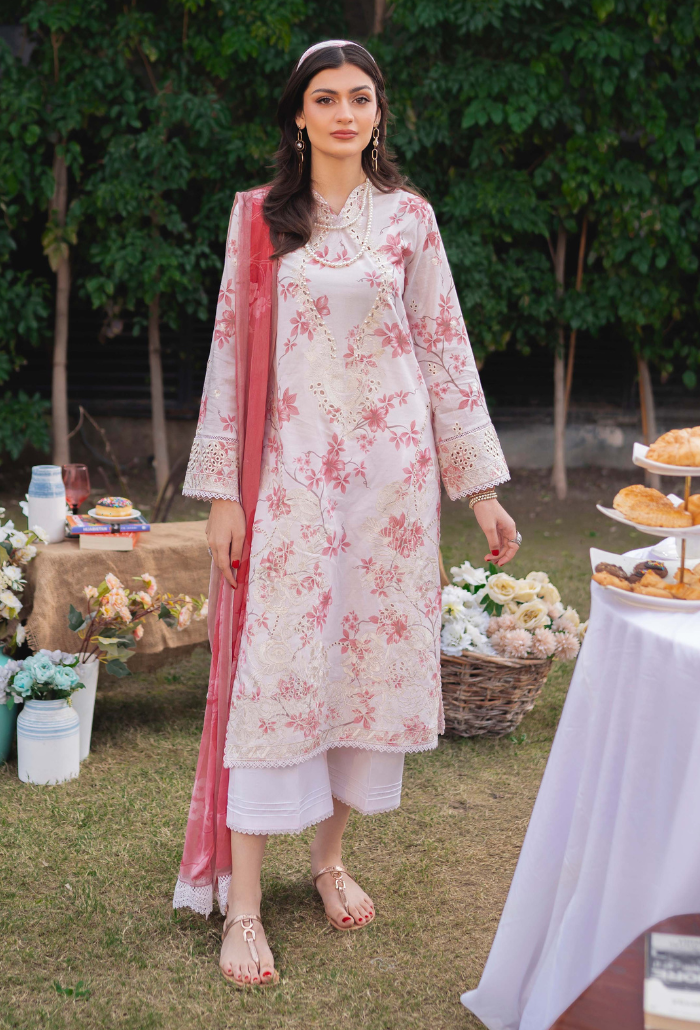 Humdum | Gardenia Lawn 24 | Printkari Lawn PLG 06 - Pakistani Clothes for women, in United Kingdom and United States