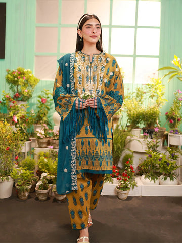 Salitex | Izel Lawn 24 | RADIANCE - LUXURY LAWN EMBROIDERED SUIT