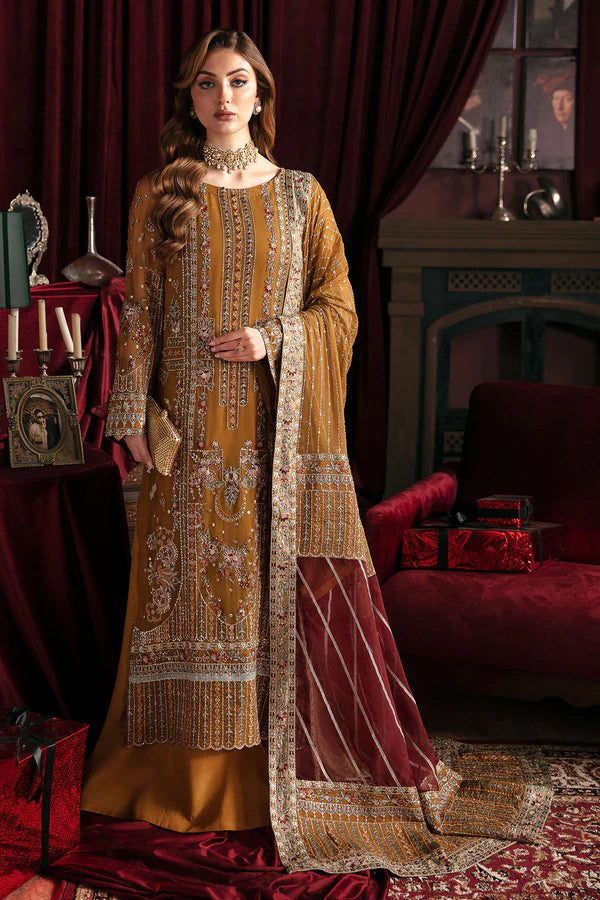 Nureh | Elanora Formals 24 | Crimson - Pakistani Clothes for women, in United Kingdom and United States