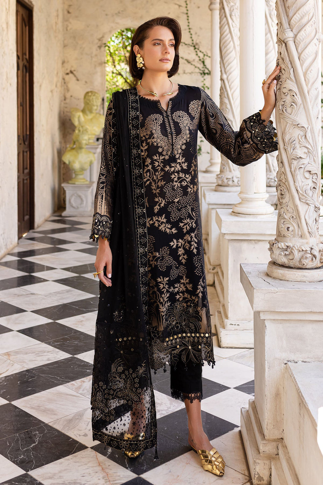 pakistani designer dresses uk Buy Pakistani Designer Sharara Suits in USA, UK & Canada Online US-UK Tagged "Grey" Empress Clothing