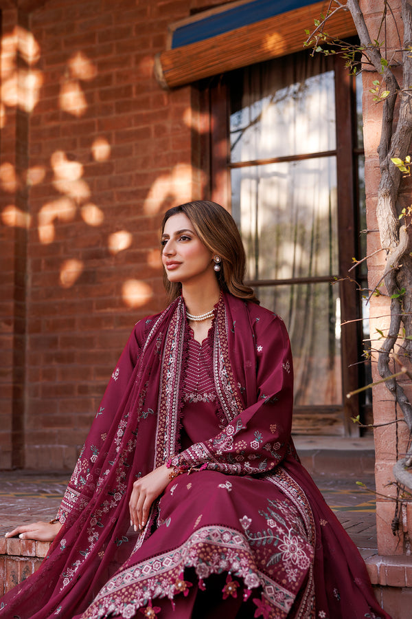 Farasha | Dastoor Embroidered Lawn SS24 | RUBY GLAM - Pakistani Clothes for women, in United Kingdom and United States