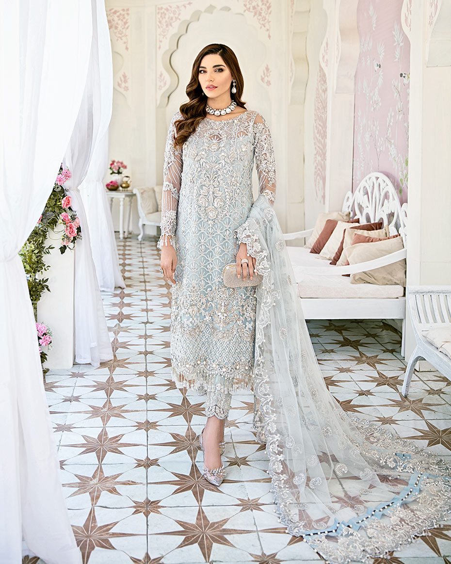 Gulaal | Wedding Formals | Avenir Embroidered Net 3-Piece Suit WS-01