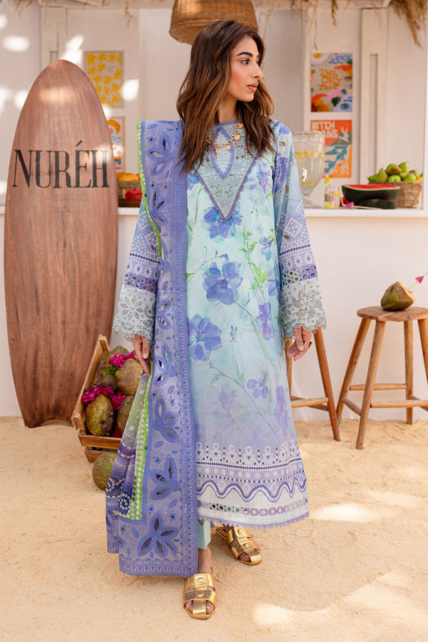 Nureh | Gardenia Lawn 24 | NS-130 A - Pakistani Clothes for women, in United Kingdom and United States