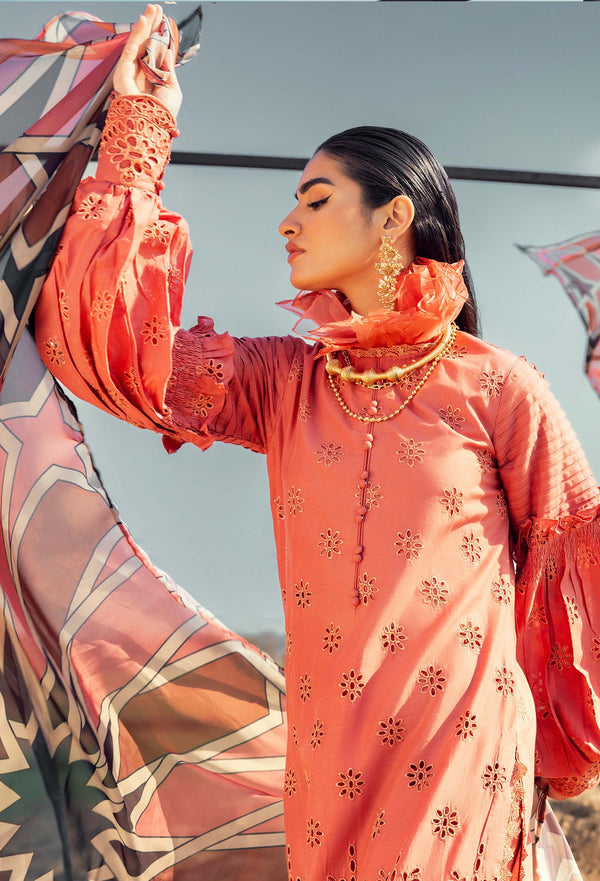 Adans libas | Lawn Collection 24 | Adan's Lawn 6906 - Hoorain Designer Wear - Pakistani Ladies Branded Stitched Clothes in United Kingdom, United states, CA and Australia