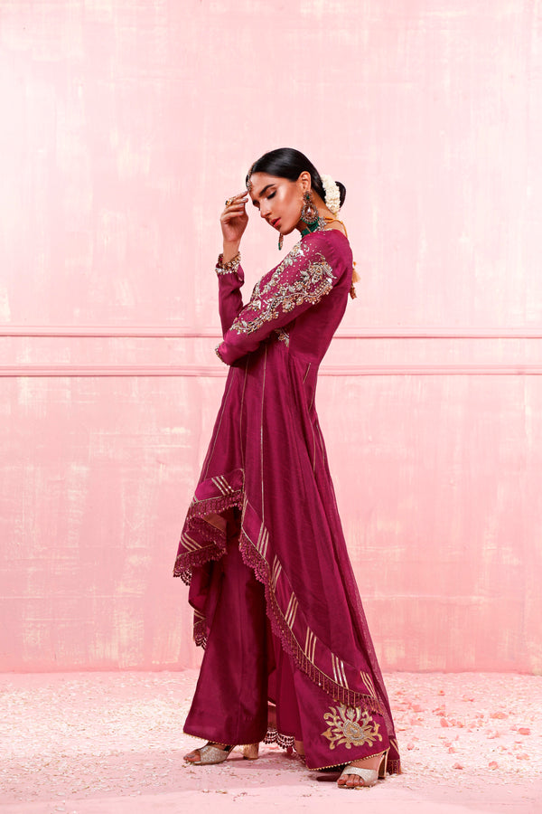 Wahajmkhan | Festive Fiesta Formals | MAGENTA MAGNIFICENCE - Pakistani Clothes for women, in United Kingdom and United States