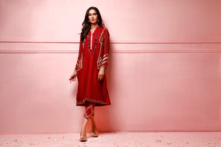 Wahajmkhan | Festive Fiesta Formals | RED ROUGE - Pakistani Clothes for women, in United Kingdom and United States