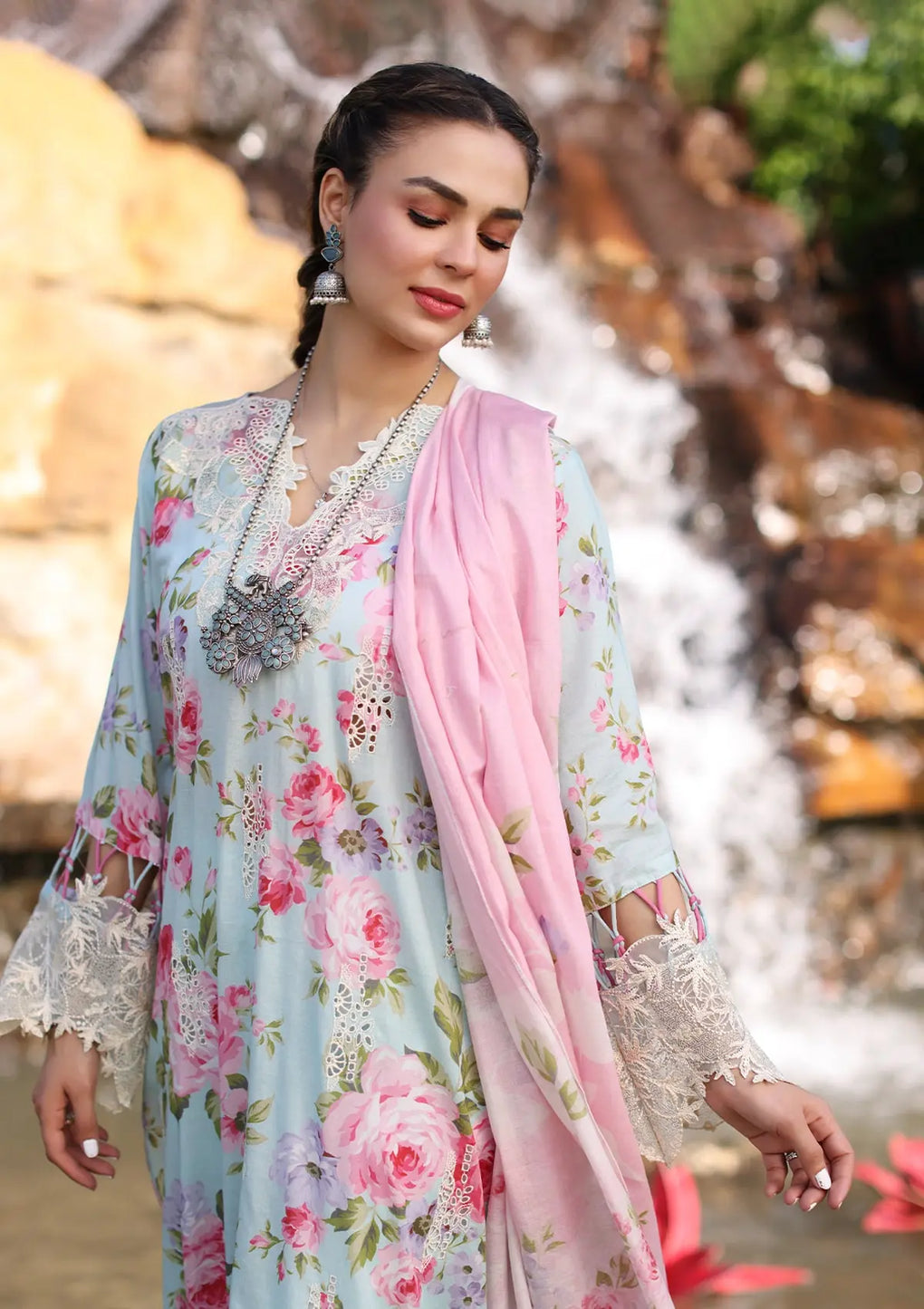 Elaf Premium | Prints Chikankari 24 | 04B GLACIELLA - Pakistani Clothes for women, in United Kingdom and United States