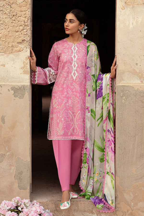 Cross Stitch | Premium Lawn 24 | CORAL FLORET - Hoorain Designer Wear - Pakistani Designer Clothes for women, in United Kingdom, United states, CA and Australia