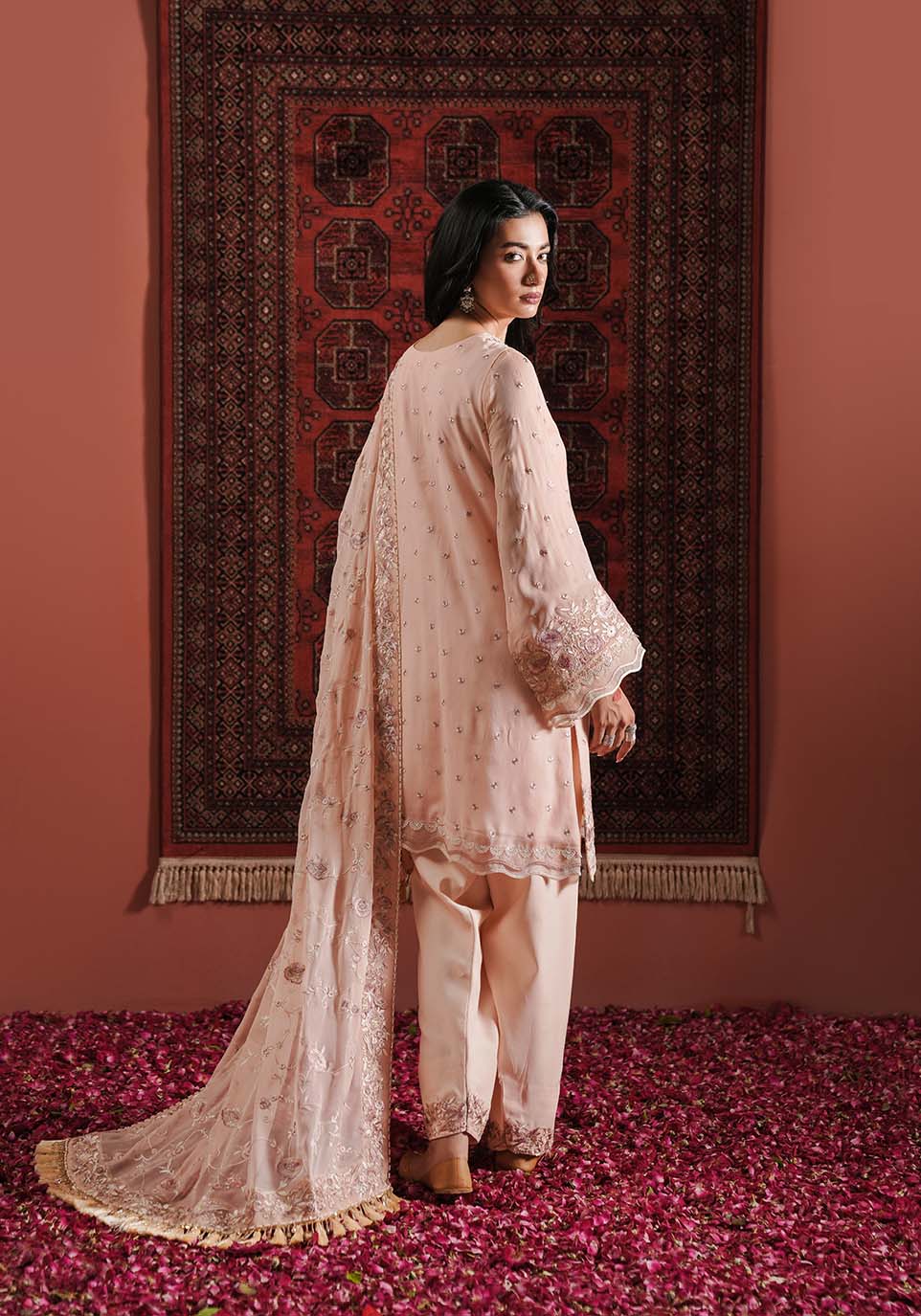 Zarqash | Lakhnawi Festive Chiffon 24 |  ZQL 003B IZEL