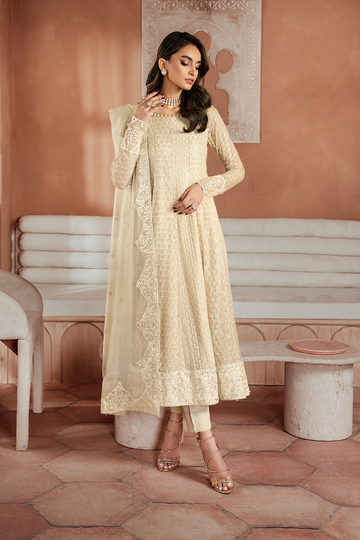 Iznik | Chiffonkari Formals | ICK-06 Embroidered Chiffon