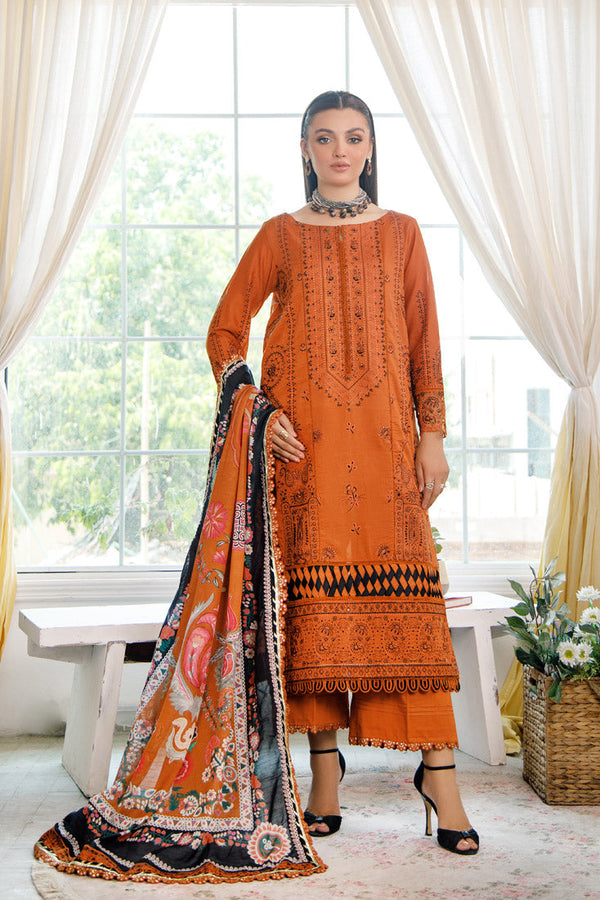 Marjjan | Cranation Lawn | SLC-22 B - Hoorain Designer Wear - Pakistani Designer Clothes for women, in United Kingdom, United states, CA and Australia