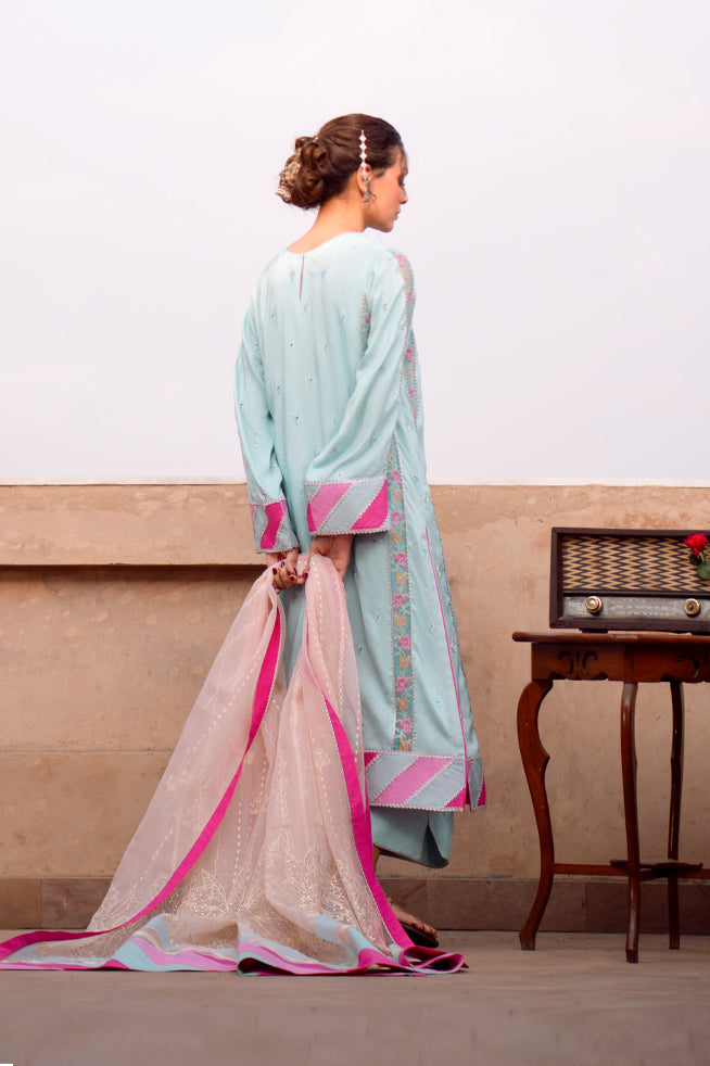 Fozia Khalid | Kahani Silk Luxury Dresses | Amber