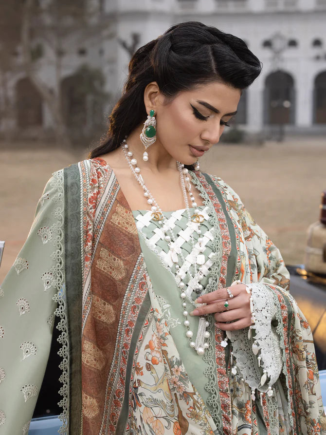 Faiza Faisal | Maya Luxury Lawn | Elena - Hoorain Designer Wear - Pakistani Ladies Branded Stitched Clothes in United Kingdom, United states, CA and Australia