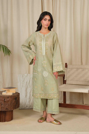 Noor by Saadia Asad | Noor Pret 25 | D4 - Muted Green