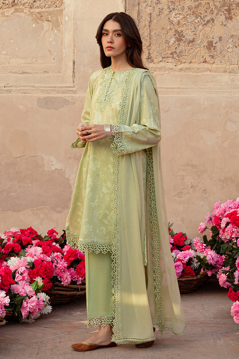 Cross Stitch | Premium Lawn 24 | MISTED GREEN - Pakistani Clothes for women, in United Kingdom and United States