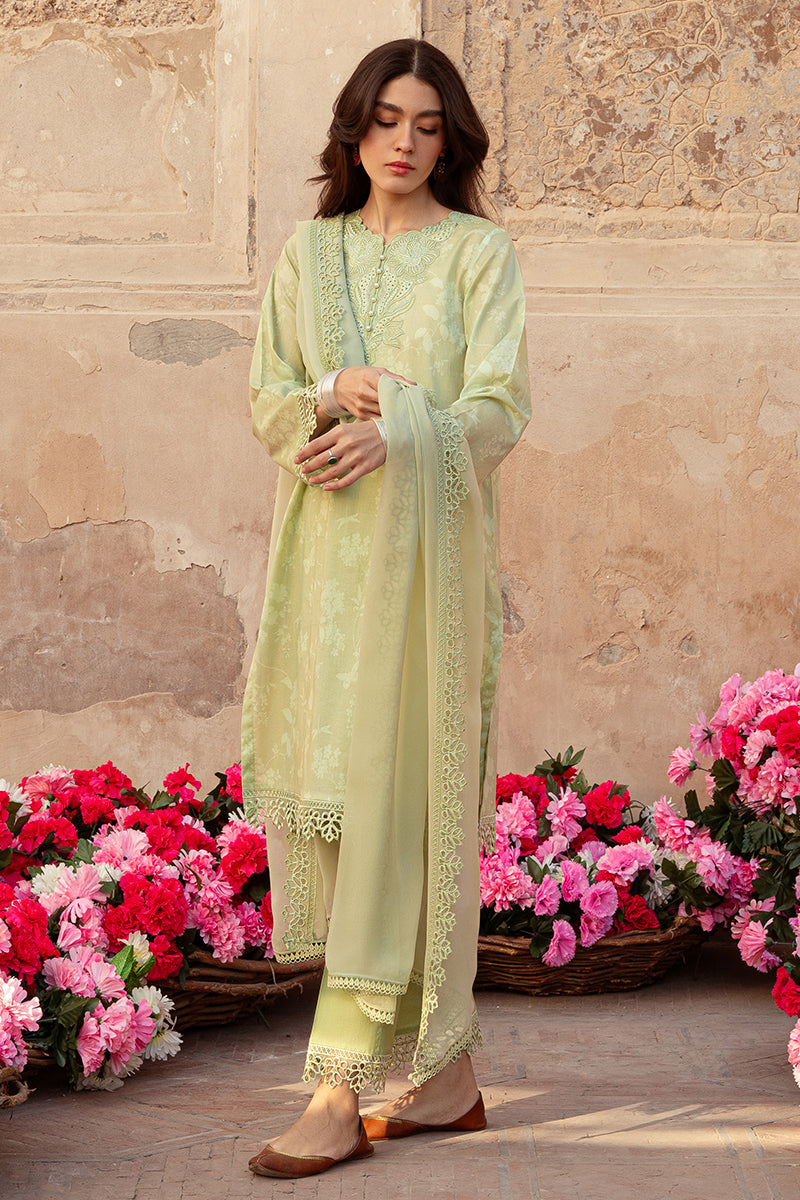 Cross Stitch | Premium Lawn 24 | MISTED GREEN - Pakistani Clothes for women, in United Kingdom and United States