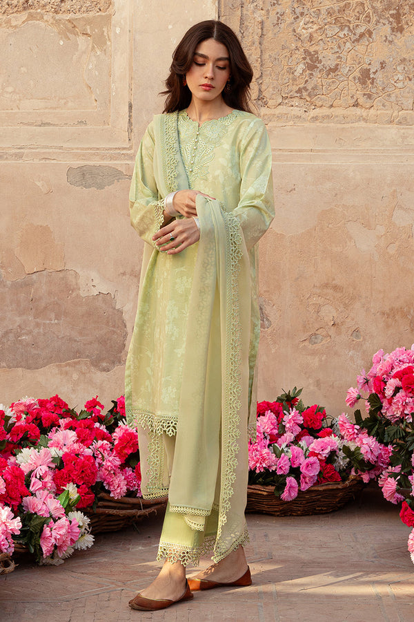 Cross Stitch | Premium Lawn 24 | MISTED GREEN - Hoorain Designer Wear - Pakistani Designer Clothes for women, in United Kingdom, United states, CA and Australia