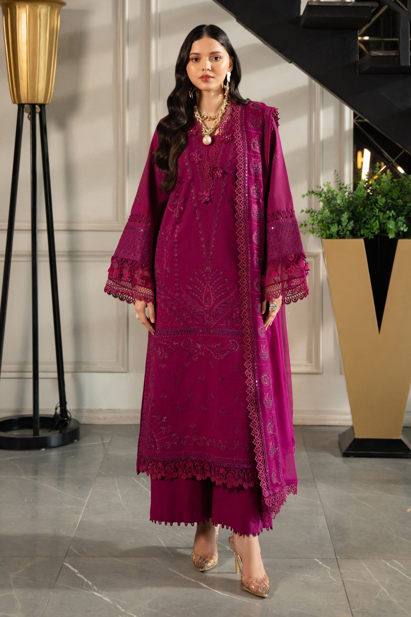 Naqshi | Medaline Khaddar Collection | NASEEBO