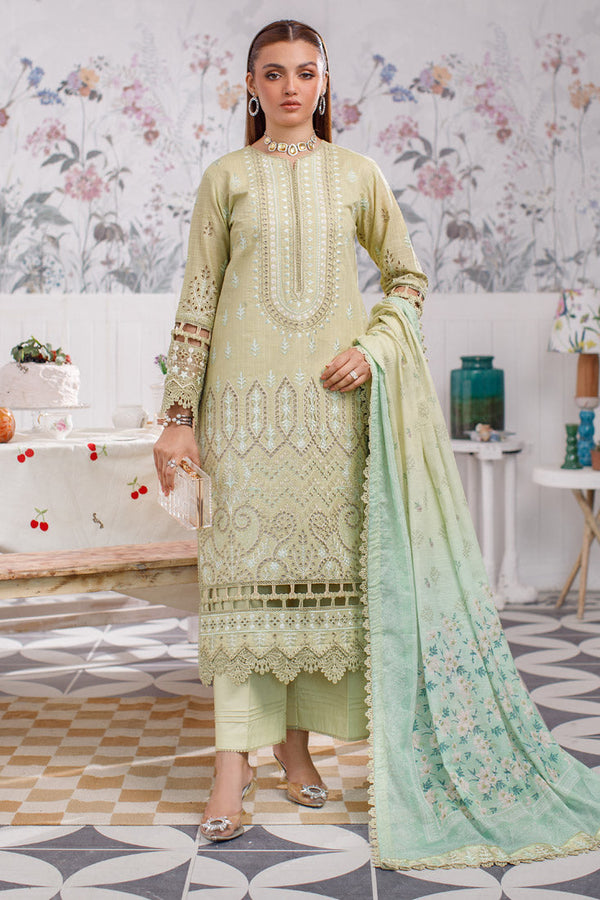 Marjjan | Cranation Lawn | SLC-24 B - Hoorain Designer Wear - Pakistani Designer Clothes for women, in United Kingdom, United states, CA and Australia