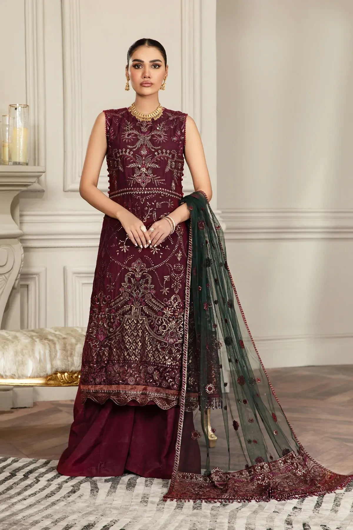 Zarif | Mehroz Formals  | Berry Wood - Pakistani Clothes for women, in United Kingdom and United States