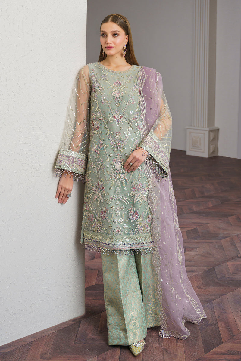 Baroque | Luxury Pret 24 | NET UF-515 - Pakistani Clothes for women, in United Kingdom and United States