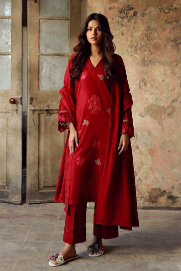 Sahar | Winter Collection | Crimson