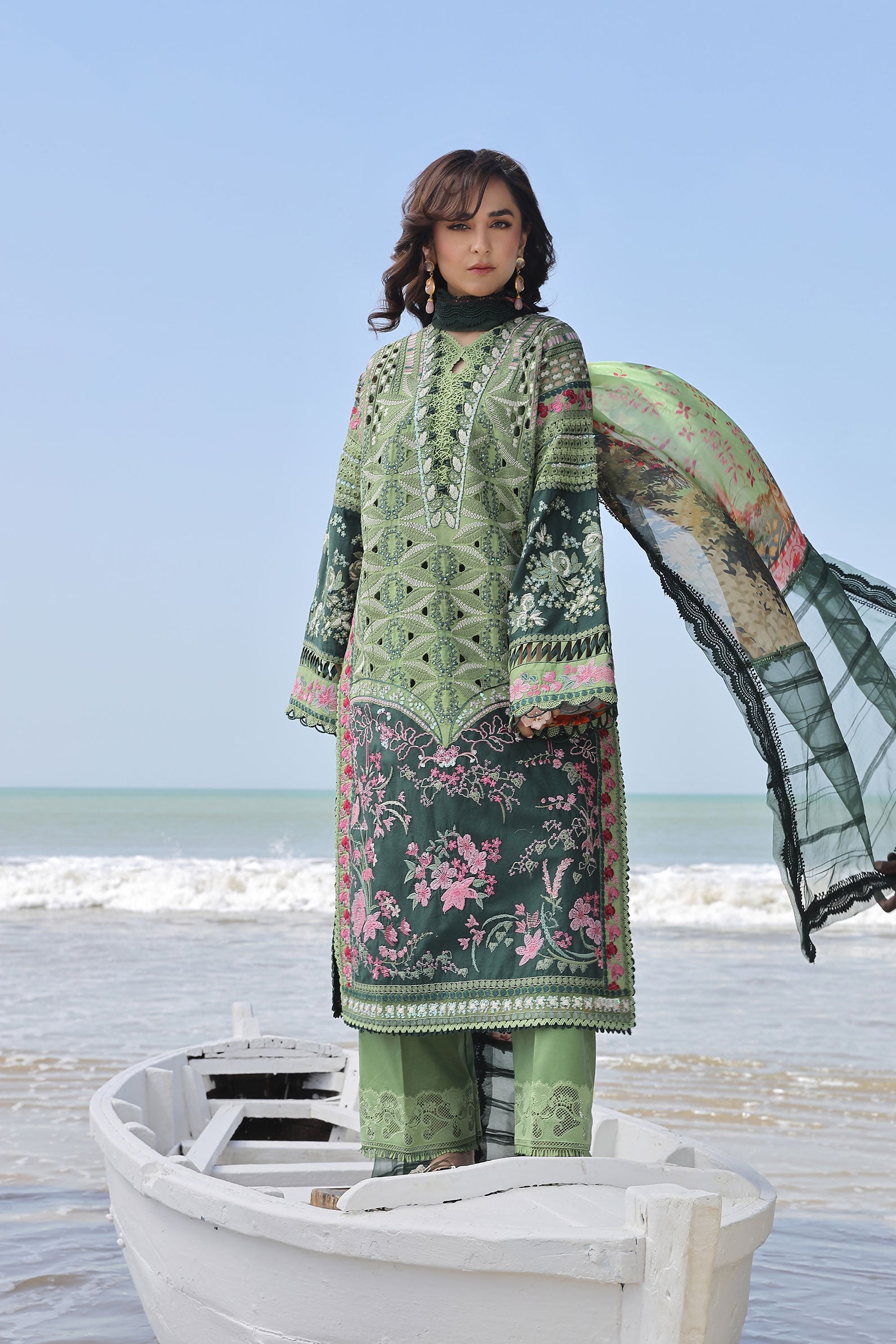 Maryam Hussain | Luxury Lawn 24 | GARDENIA - Pakistani Clothes for women, in United Kingdom and United States