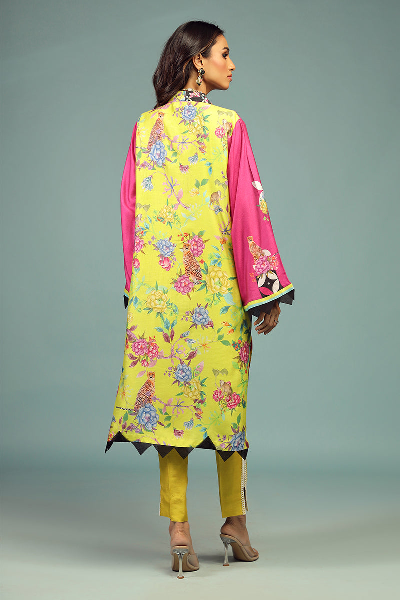 Wardha Saleem | Luxury Pret Traditional Wear | SHIKARGAH SHIRT WITH DUPATTA ( 2 PC)