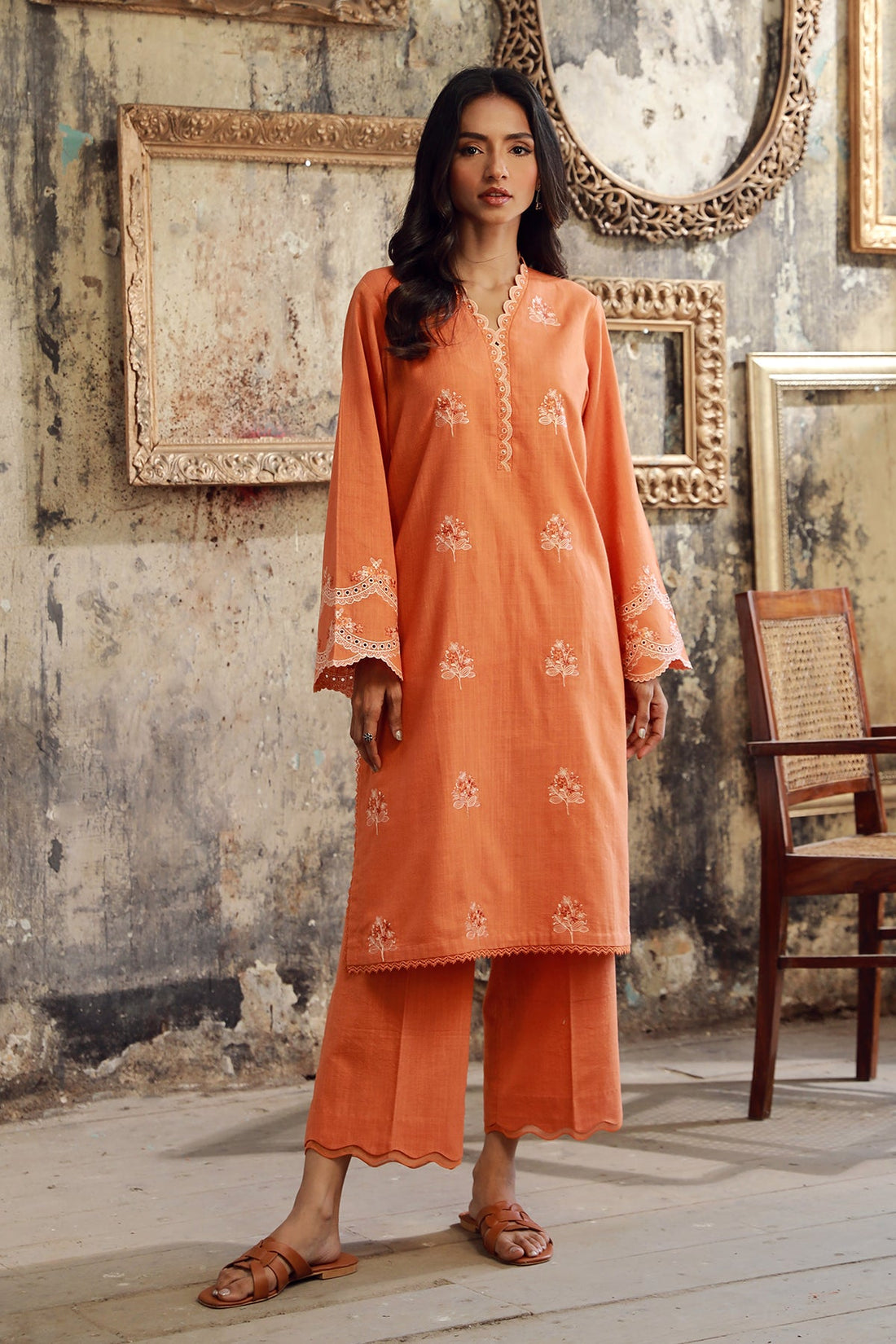 Sahar | Winter Collection | Apricot Ember