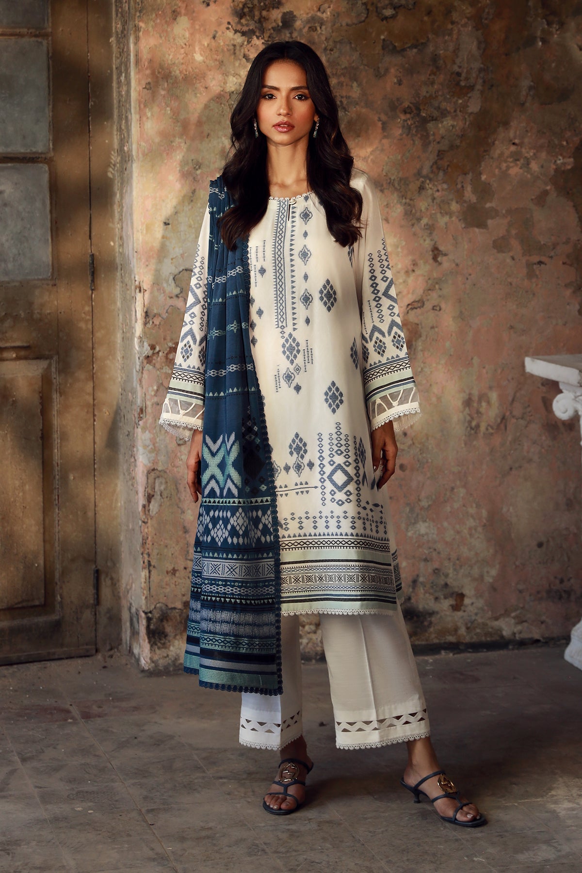 Sahar | Winter Collection | Aztec Ivory