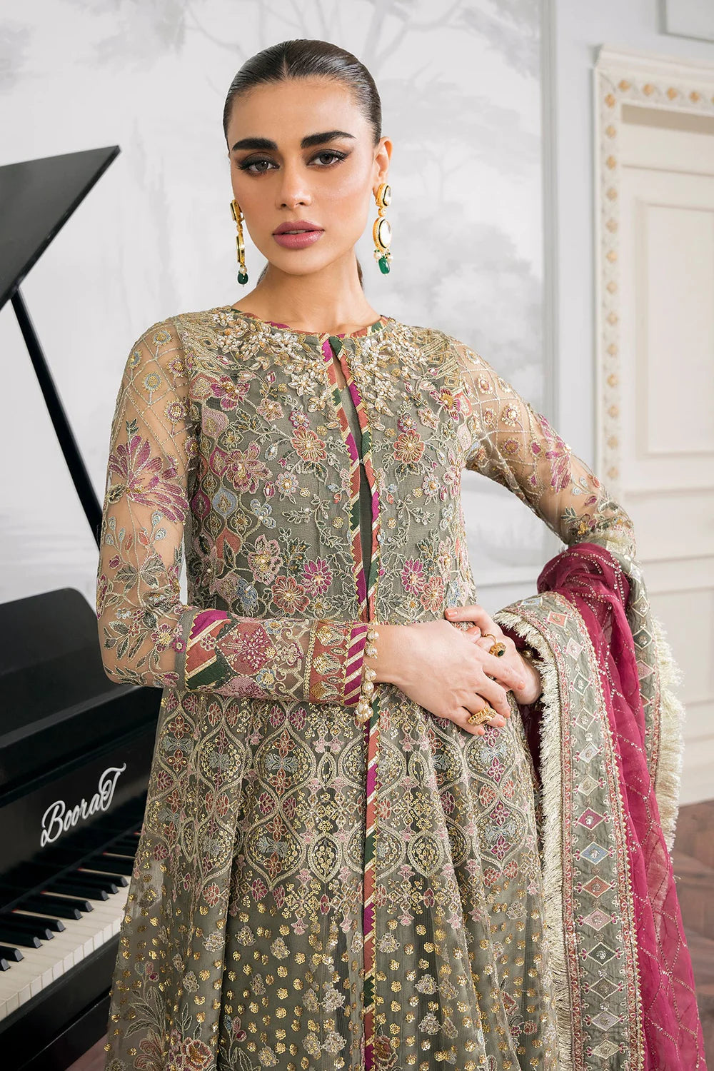 Baroque | Chantelle Embroidered Collection | CH12-02 - Pakistani Clothes for women, in United Kingdom and United States