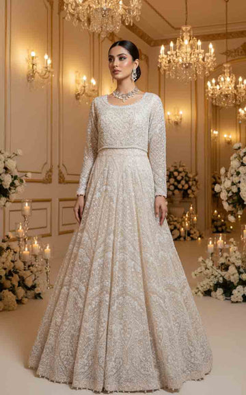 Threads and Motifs | Formal Dresses 25 | Net Embroidered Maxi