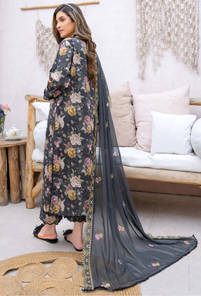 Humdum | Gardenia Lawn 24 | PLG 3 - D03 - Pakistani Clothes for women, in United Kingdom and United States