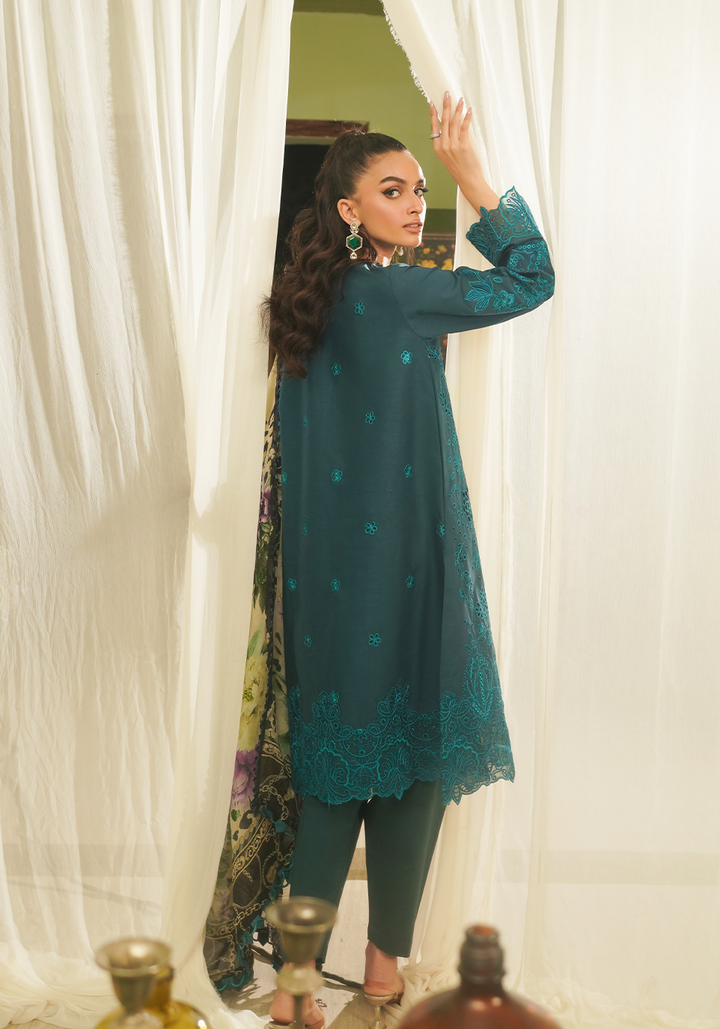 Zarqash | Tresor Luxury Lawn 24 | ZQT 0011 DINA - Pakistani Clothes for women, in United Kingdom and United States