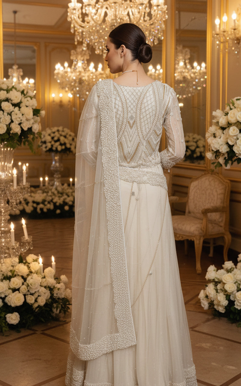 Threads and Motifs | Formal Dresses 25 | Net Embroidered Saree