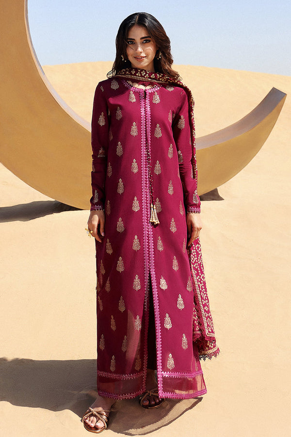 Cross Stitch | Eid Lawn 24 | CRIMSON AURA - Hoorain Designer Wear - Pakistani Designer Clothes for women, in United Kingdom, United states, CA and Australia
