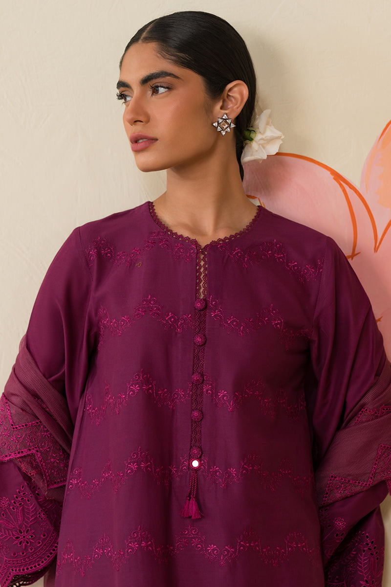 Cross Stitch | Chikankari Lawn Collection | P-07 - Pakistani Clothes for women, in United Kingdom and United States