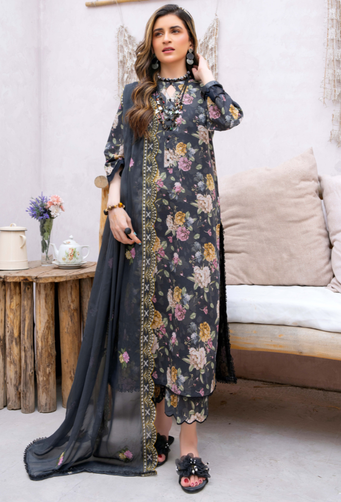 Humdum | Gardenia Lawn 24 | PLG 3 - D03 - Pakistani Clothes for women, in United Kingdom and United States