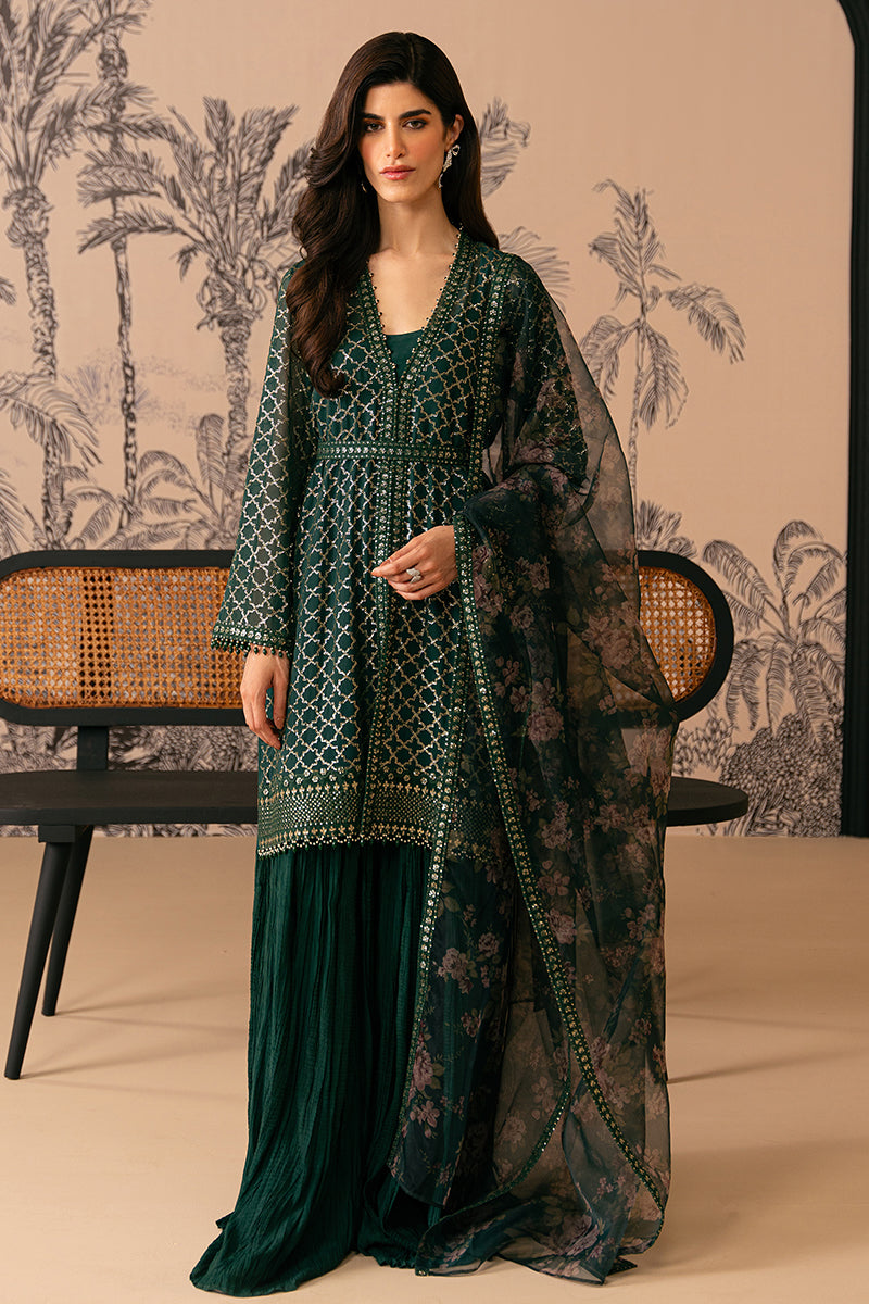 Cross Stitch | Luxe Atelier 24 | VIRIDIAN HAVEN - Pakistani Clothes for women, in United Kingdom and United States