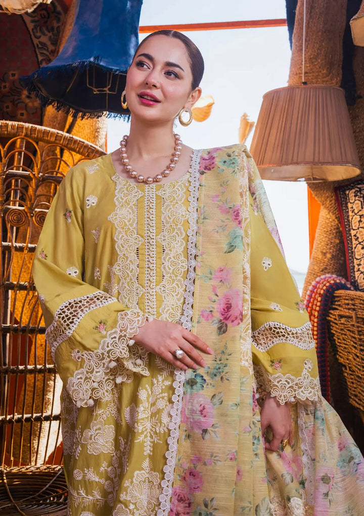 Elaf Premium | Hai Kuch Festive Lawn 24 | EHK-02B Nargis - Hoorain Designer Wear - Pakistani Designer Clothes for women, in United Kingdom, United states, CA and Australia